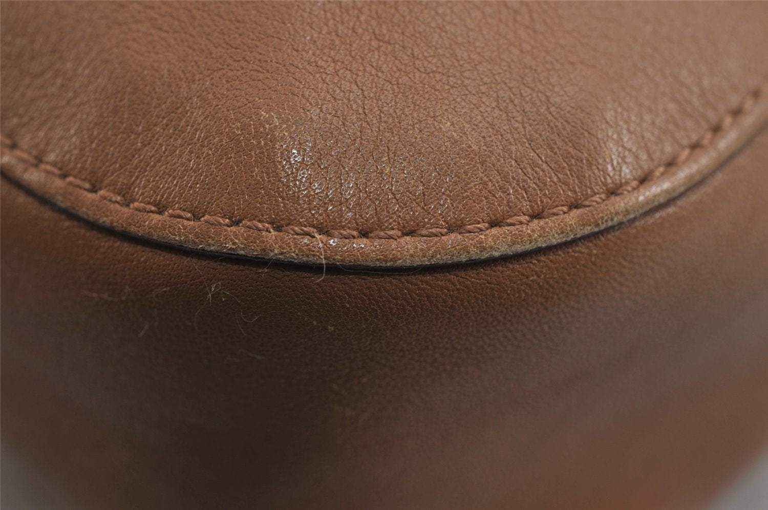 Authentic GUCCI Vintage Shoulder Hand Bag Purse Leather 0013748 Brown 9571J