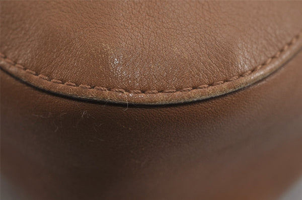 Authentic GUCCI Vintage Shoulder Hand Bag Purse Leather 0013748 Brown 9571J