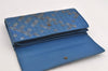 Authentic BOTTEGA VENETA Intrecciato Leather Long Wallet Purse Blue 9572J