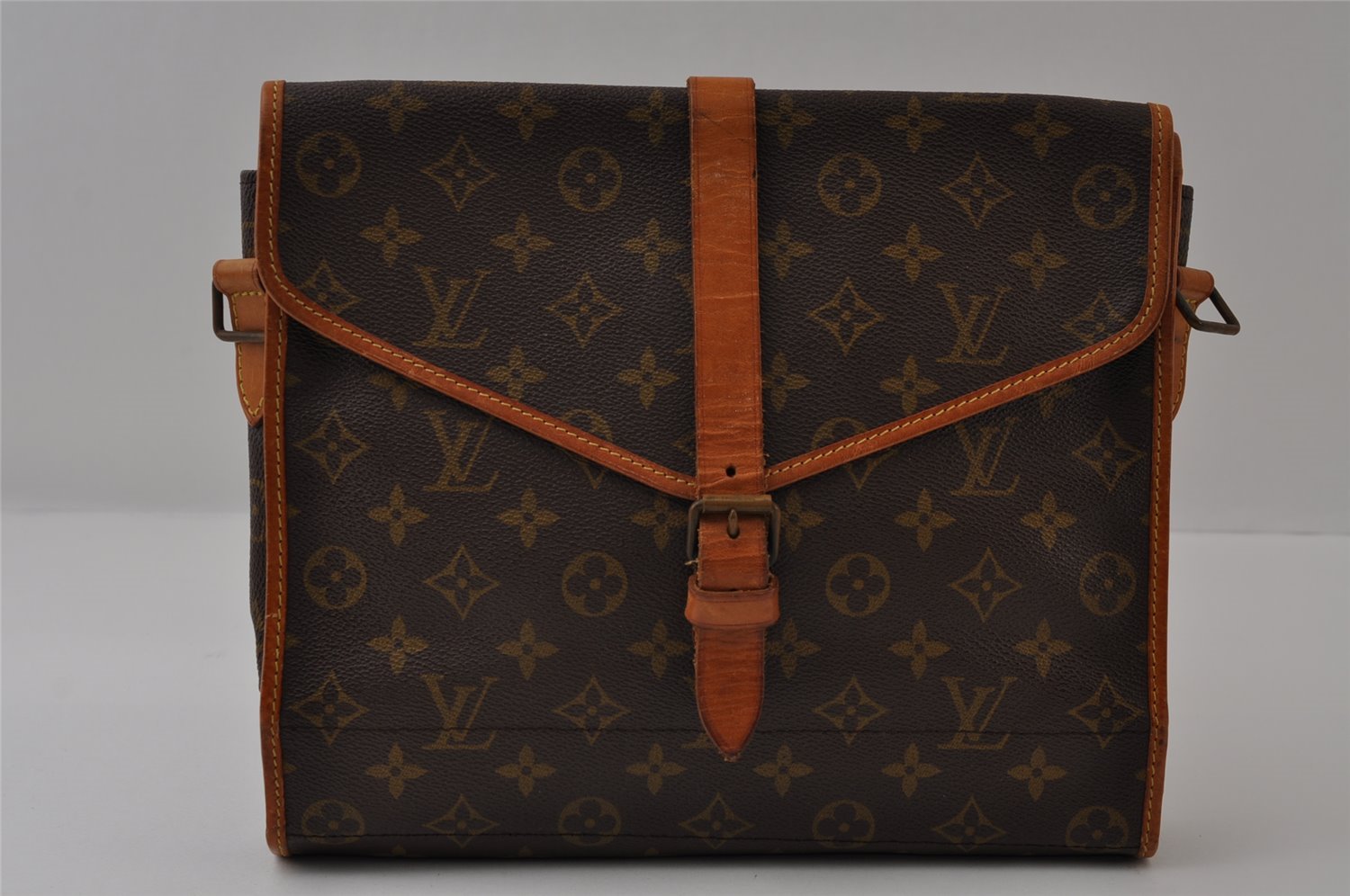 Louis Vuitton Monogram Portable Serviette Desktop Organizer Shoulder Bag 9573I