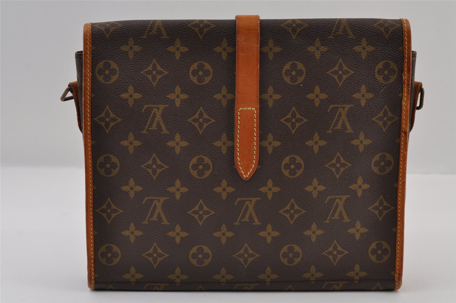 Louis Vuitton Monogram Portable Serviette Desktop Organizer Shoulder Bag 9573I