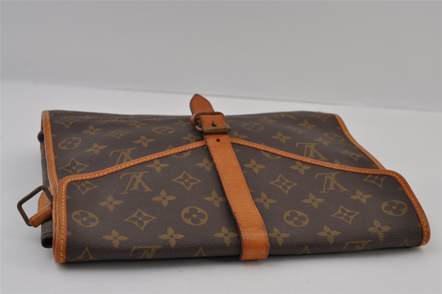 Louis Vuitton Monogram Portable Serviette Desktop Organizer Shoulder Bag 9573I