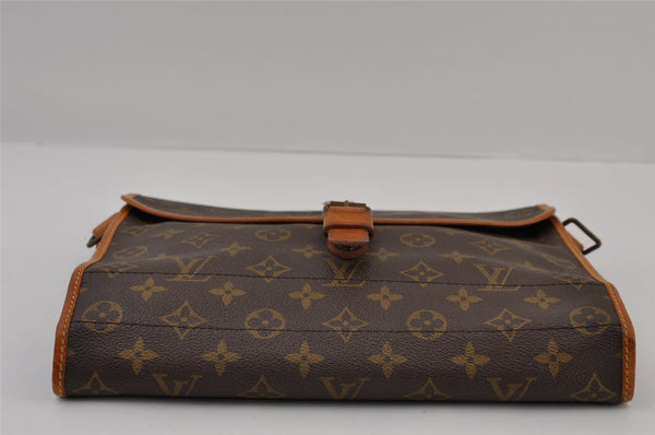 Louis Vuitton Monogram Portable Serviette Desktop Organizer Shoulder Bag 9573I