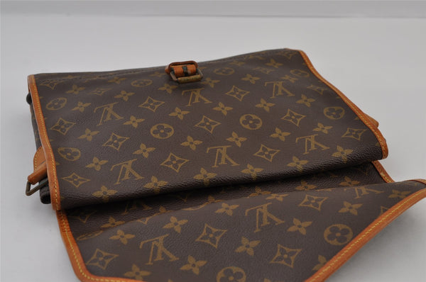 Louis Vuitton Monogram Portable Serviette Desktop Organizer Shoulder Bag 9573I