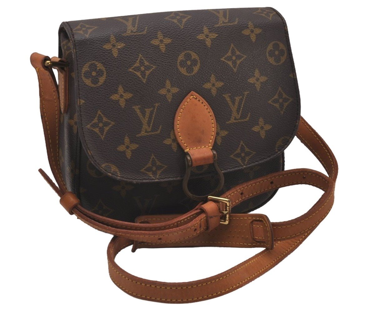 Authentic Louis Vuitton Monogram Saint Cloud MM M51243 Shoulder Cross Bag 9574I