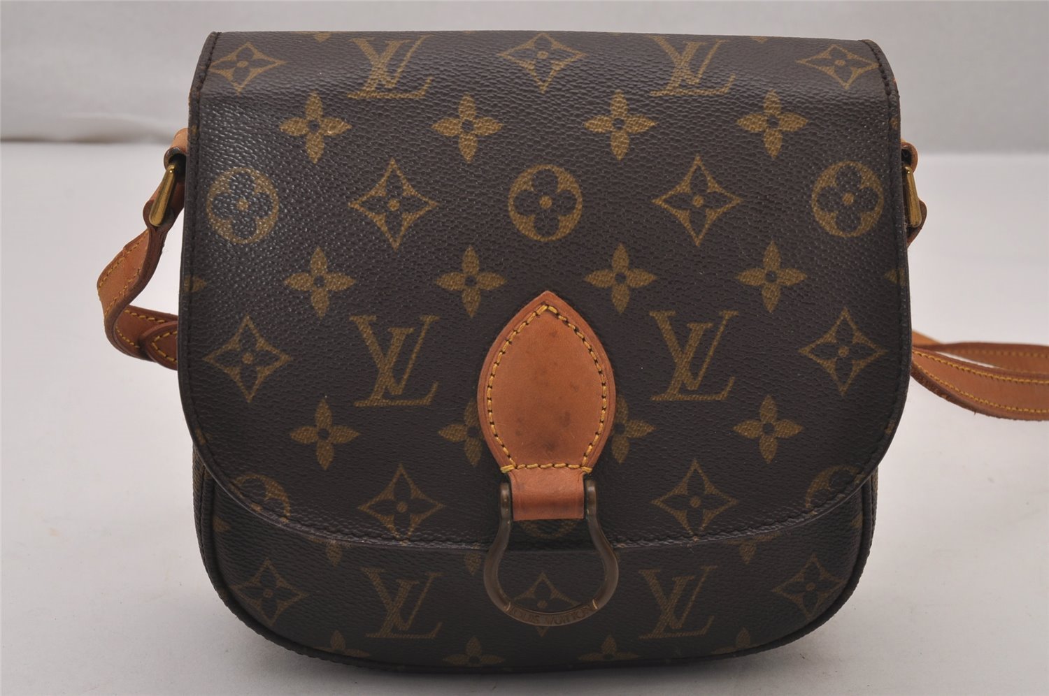 Authentic Louis Vuitton Monogram Saint Cloud MM M51243 Shoulder Cross Bag 9574I