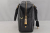 Authentic PRADA SAFFIANO VERNIC Enamel 2Way Shoulder Hand Bag BL0095 Black 9575I