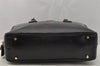 Authentic PRADA SAFFIANO VERNIC Enamel 2Way Shoulder Hand Bag BL0095 Black 9575I