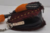 Auth PRADA Cavallino City Unborn Calf Leather Shoulder Bag 1BH074 Bordeaux 9577J