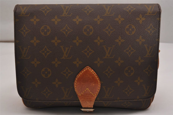 Authentic Louis Vuitton Monogram Cartouchiere GM Shoulder Bag Old Model 9578J