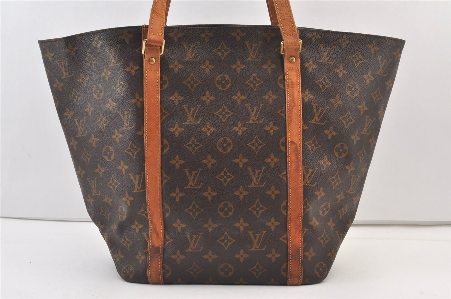 Authentic Louis Vuitton Monogram Sac Shopping PM Tote Bag M51108 LV Junk 9579J