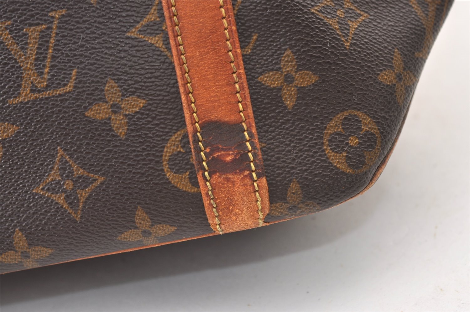 Authentic Louis Vuitton Monogram Sac Shopping PM Tote Bag M51108 LV Junk 9579J