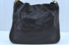 Authentic GUCCI Vintage Bamboo 2Way Shoulder Tote Bag Leather Black Junk 9580H