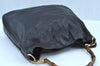 Authentic GUCCI Vintage Bamboo 2Way Shoulder Tote Bag Leather Black Junk 9580H