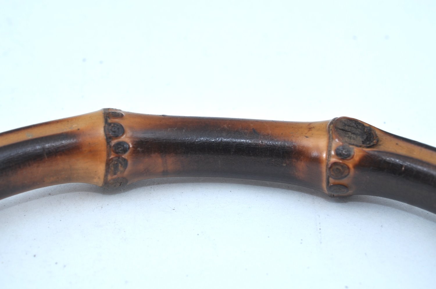 Authentic GUCCI Vintage Bamboo 2Way Shoulder Tote Bag Leather Black Junk 9580H