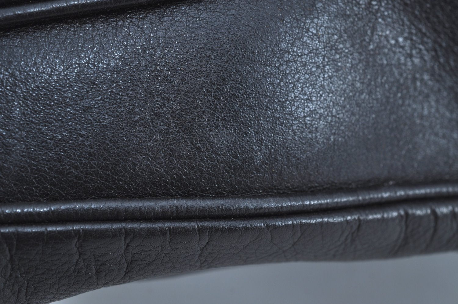 Authentic GUCCI Vintage Bamboo 2Way Shoulder Tote Bag Leather Black Junk 9580H