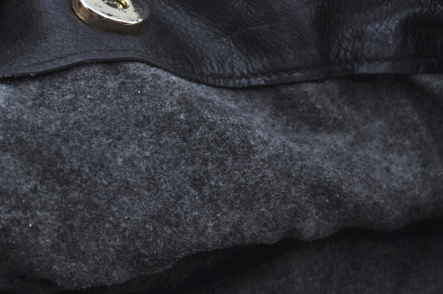 Authentic GUCCI Vintage Bamboo 2Way Shoulder Tote Bag Leather Black Junk 9580H