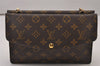 Auth Louis Vuitton Monogram Pochette Double Rabat Shoulder Bag M51815 LV 9581I