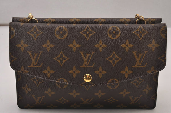 Auth Louis Vuitton Monogram Pochette Double Rabat Shoulder Bag M51815 LV 9581I