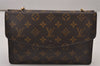 Auth Louis Vuitton Monogram Pochette Double Rabat Shoulder Bag M51815 LV 9581I