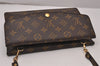 Auth Louis Vuitton Monogram Pochette Double Rabat Shoulder Bag M51815 LV 9581I