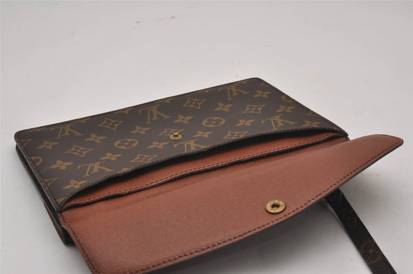 Auth Louis Vuitton Monogram Pochette Double Rabat Shoulder Bag M51815 LV 9581I