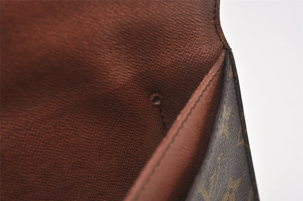 Auth Louis Vuitton Monogram Pochette Double Rabat Shoulder Bag M51815 LV 9581I