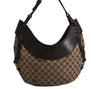 Authentic GUCCI Shoulder Hand Bag Purse GG Canvas Leather 106250 Brown 9581J