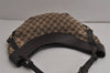 Authentic GUCCI Shoulder Hand Bag Purse GG Canvas Leather 106250 Brown 9581J