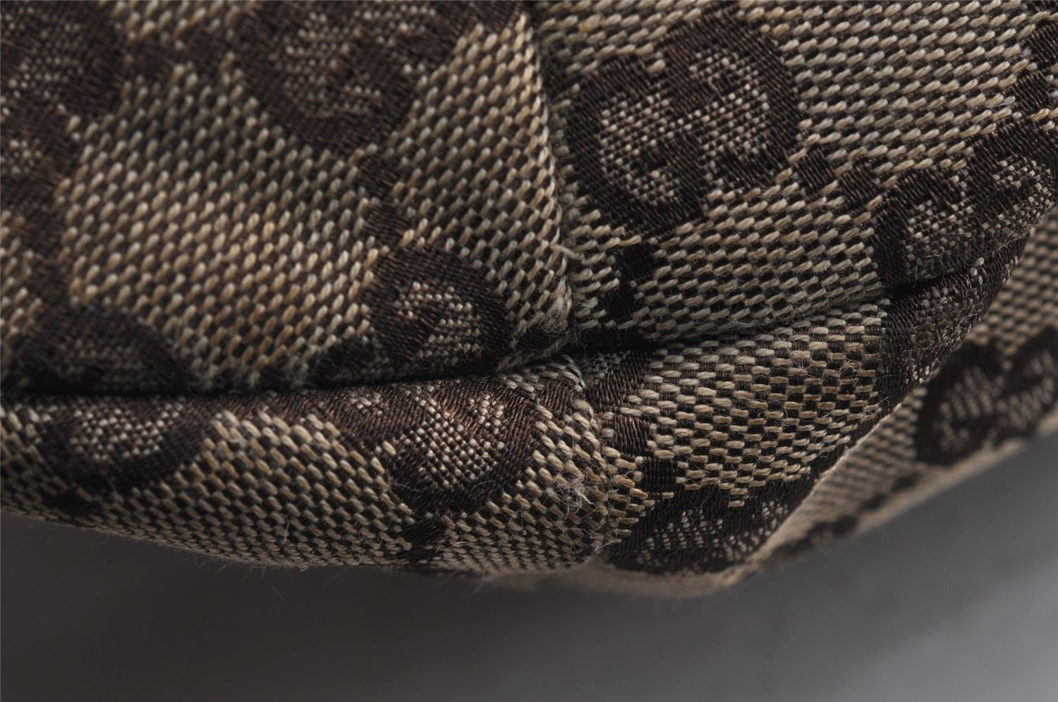 Authentic GUCCI Shoulder Hand Bag Purse GG Canvas Leather 106250 Brown 9581J