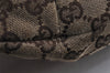 Authentic GUCCI Shoulder Hand Bag Purse GG Canvas Leather 106250 Brown 9581J