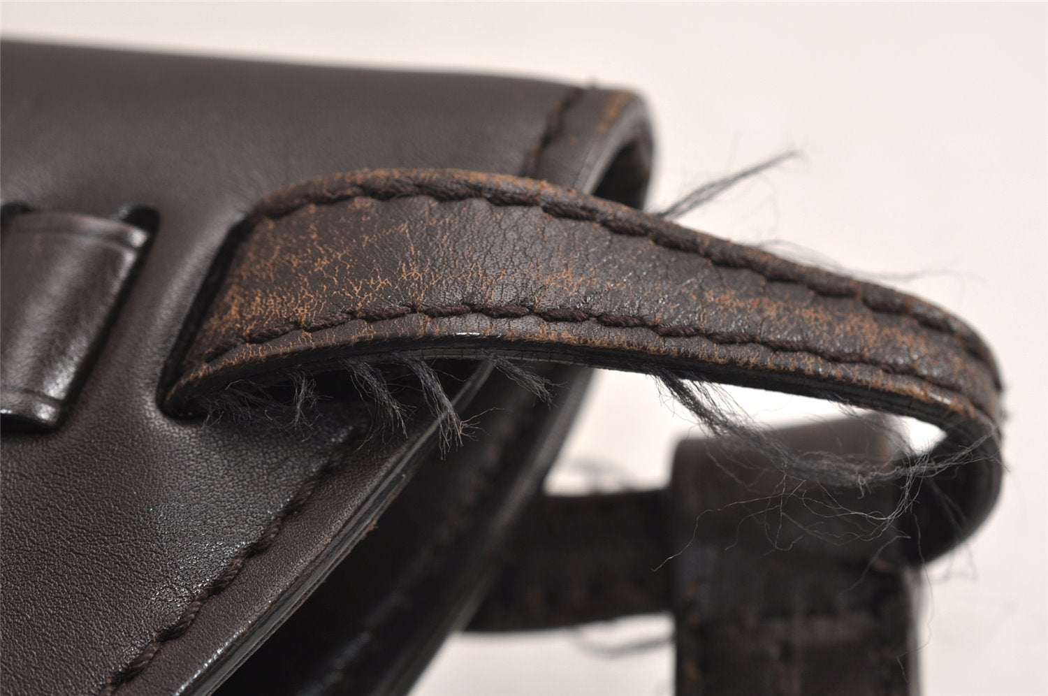 Authentic GUCCI Shoulder Hand Bag Purse GG Canvas Leather 106250 Brown 9581J