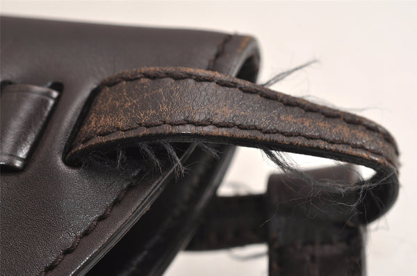 Authentic GUCCI Shoulder Hand Bag Purse GG Canvas Leather 106250 Brown 9581J