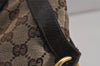 Authentic GUCCI Shoulder Hand Bag Purse GG Canvas Leather 106250 Brown 9581J