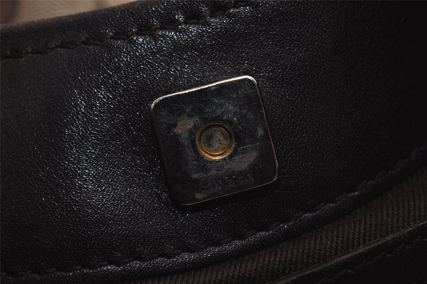 Authentic GUCCI Shoulder Hand Bag Purse GG Canvas Leather 106250 Brown 9581J