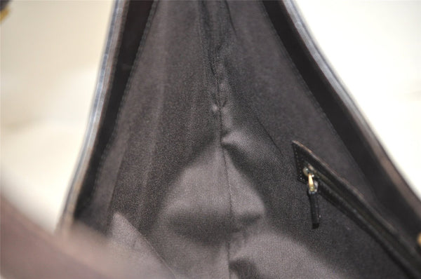 Authentic GUCCI Shoulder Hand Bag Purse GG Canvas Leather 106250 Brown 9581J