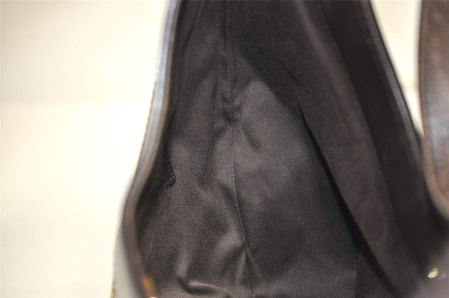 Authentic GUCCI Shoulder Hand Bag Purse GG Canvas Leather 106250 Brown 9581J