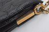 Authentic YVES SAINT LAURENT Chain Shoulder Cross Bag Enamel 191880 Black 9582I