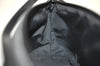 Authentic GUCCI Vintage Hand Bag Pouch Purse GG Canvas Leather 07198 Black 9582J