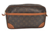 Authentic Louis Vuitton Monogram Compiegne 28 Clutch Hand Bag M51845 LV 9583J