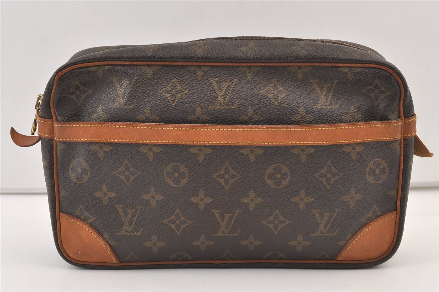 Authentic Louis Vuitton Monogram Compiegne 28 Clutch Hand Bag M51845 LV 9583J