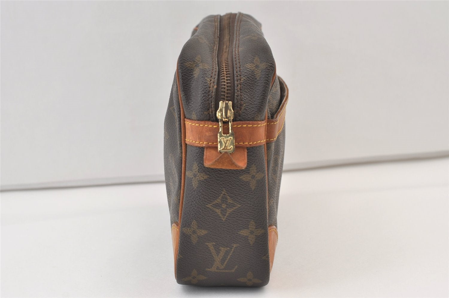 Authentic Louis Vuitton Monogram Compiegne 28 Clutch Hand Bag M51845 LV 9583J