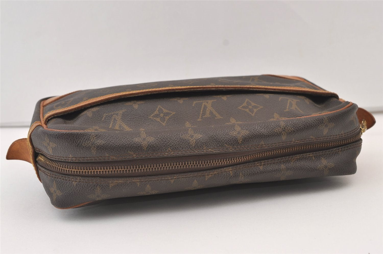 Authentic Louis Vuitton Monogram Compiegne 28 Clutch Hand Bag M51845 LV 9583J