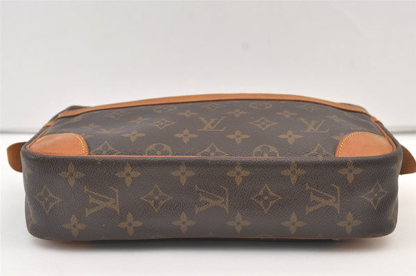 Authentic Louis Vuitton Monogram Compiegne 28 Clutch Hand Bag M51845 LV 9583J