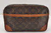 Authentic Louis Vuitton Monogram Compiegne 28 Clutch Hand Bag M51845 LV 9585I