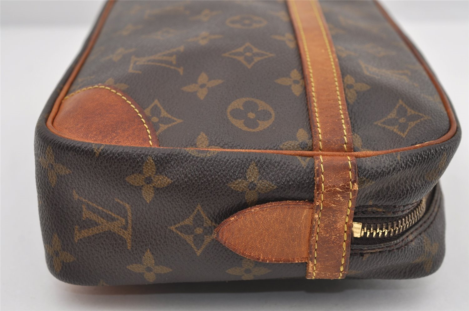 Authentic Louis Vuitton Monogram Compiegne 28 Clutch Hand Bag M51845 LV 9585I