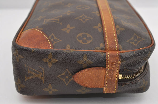 Authentic Louis Vuitton Monogram Compiegne 28 Clutch Hand Bag M51845 LV 9585I