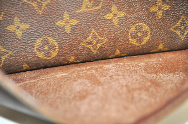 Authentic Louis Vuitton Monogram Compiegne 28 Clutch Hand Bag M51845 LV 9585I
