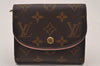 Auth Louis Vuitton Monogram Portefeuille Ariane Wallet Rose Ballerine Box 9586I