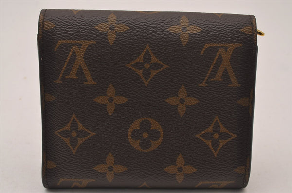 Auth Louis Vuitton Monogram Portefeuille Ariane Wallet Rose Ballerine Box 9586I